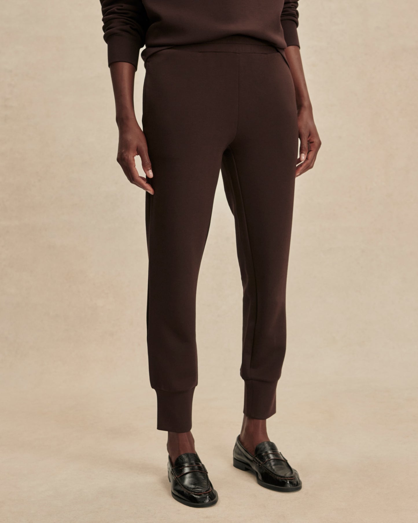 Slim cuff pant - coffee bean
