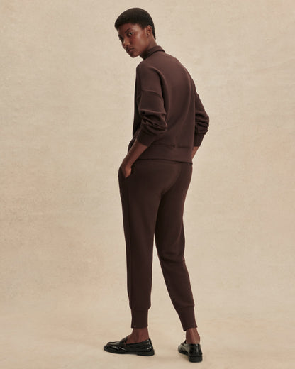 Slim cuff pant - coffee bean