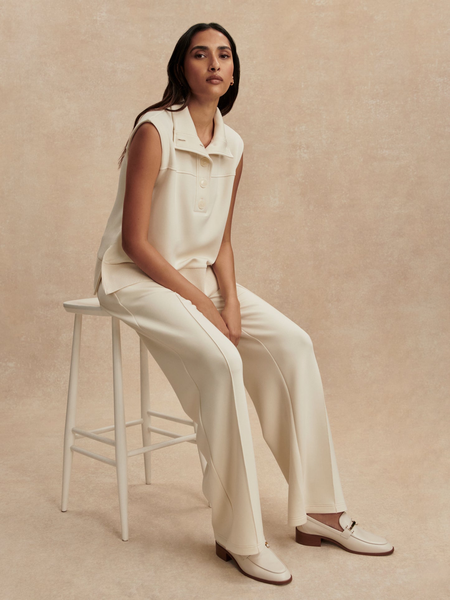 The wide leg pant -pristine