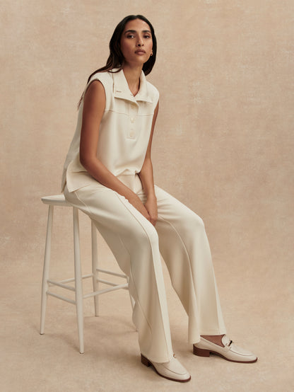 The wide leg pant -pristine